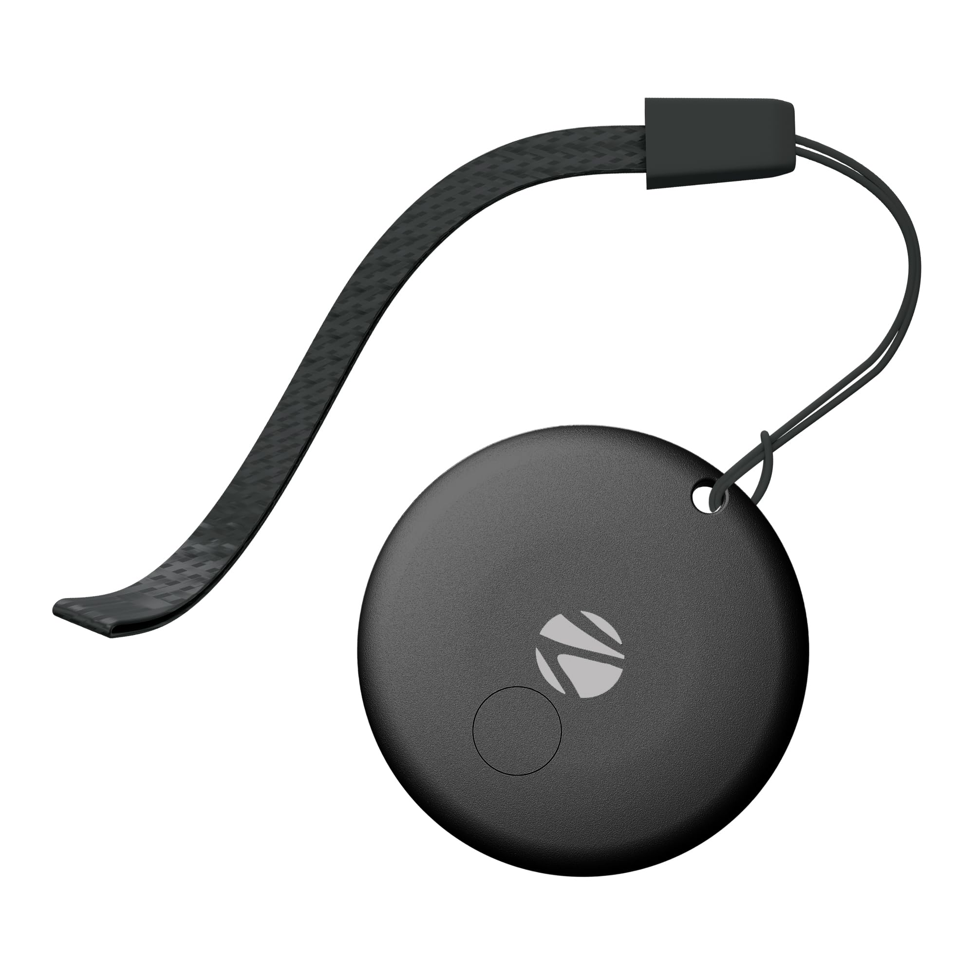 Zebronics Smart Finder Tag (Android Only), Google Find Hub Compatible, Ring to Find, Lost Mode & Real Time Item Tracking, Quick Setup, 1 Year Battery Backup, Lanyard Included (Loshall Tag, Black)