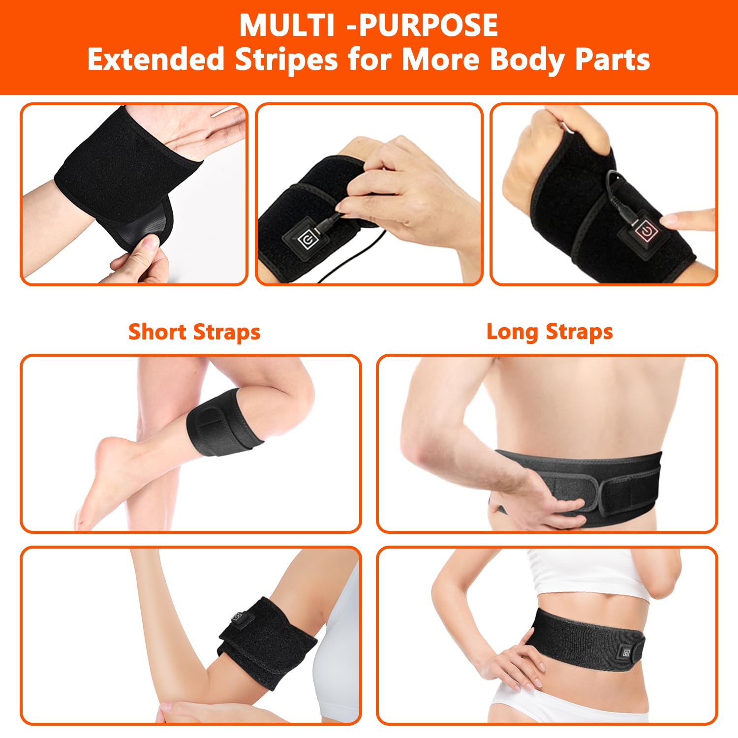 Terapia infrarroja y terapia de luz roja: terapia con luz roja con longitudes de onda duales de 660 nm y 850 nm, alivio del dolor para manos, muñecas, cuello, espalda y piernas | Recuperación muscular