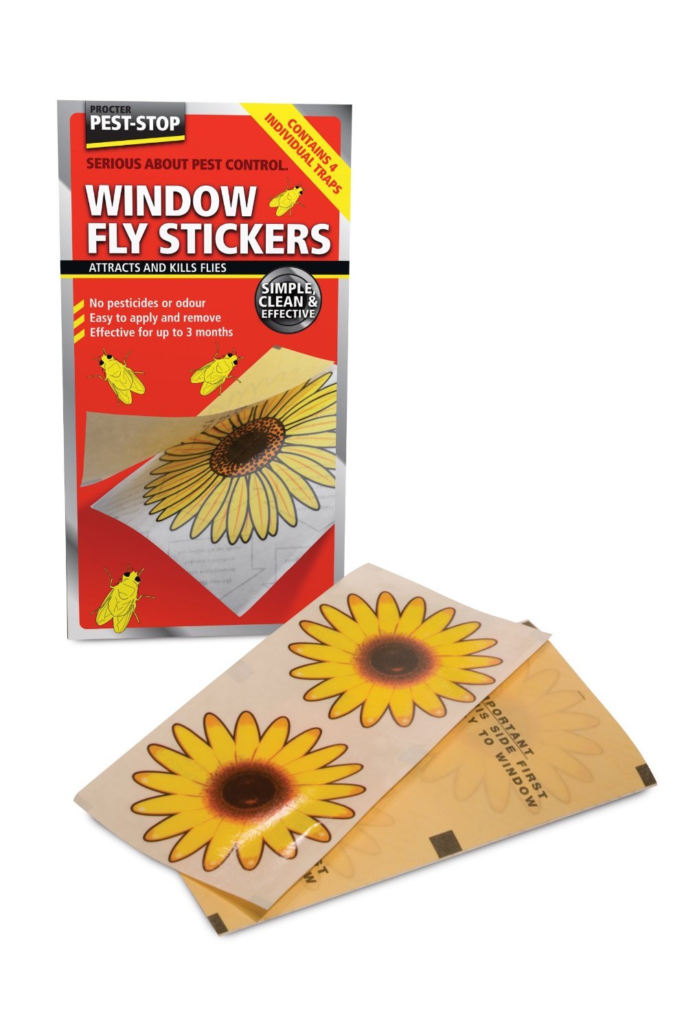 Leading Edge Window Fly Stickers (Pack of 4) with safety guide [PRCPSWFSi10]