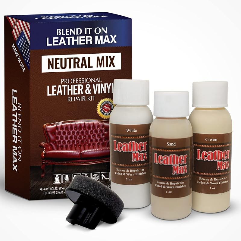 Kit de Reparo e Restauração para Couro e Vinil Leather Max Quick Blend Blend It On, 3 Cores Neutras, Beach Mix