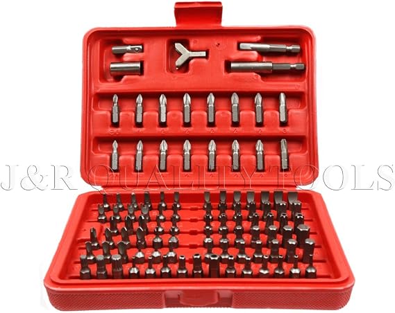 Vector Tools Security Bit Set, Chrome Vanadium Steel | 100-Piece Set