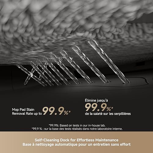 Miniatura 8 de DREAME L50 Ultra Robot Aspirador y trapeador negro con vacío automático y trapeador autolimpiante, evitación precisa de obstáculos, succión de