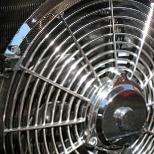 Miniatura 4 de Ventilador de radiador de refrigeración eléctrico cromado de 16 pulgadas con kit de montaje LS, control de calidad estricto y ajuste probado