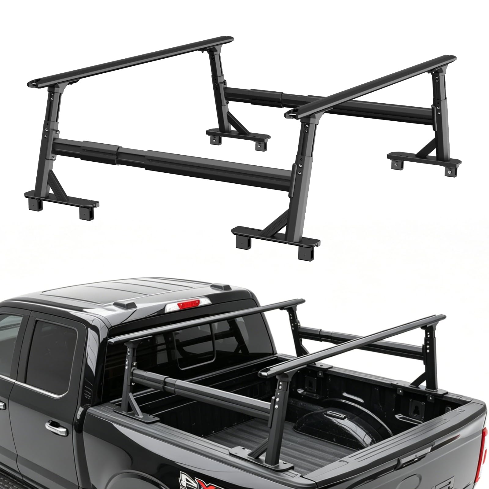 TRUMGETA Truck Rack Fit for Ford F-150, Dodge Ram and Chevy Silverado