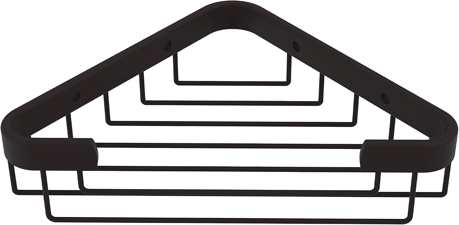 Allied Brass BSK-50ST-BKM Toiletry Corner Shower Basket, Matte Black