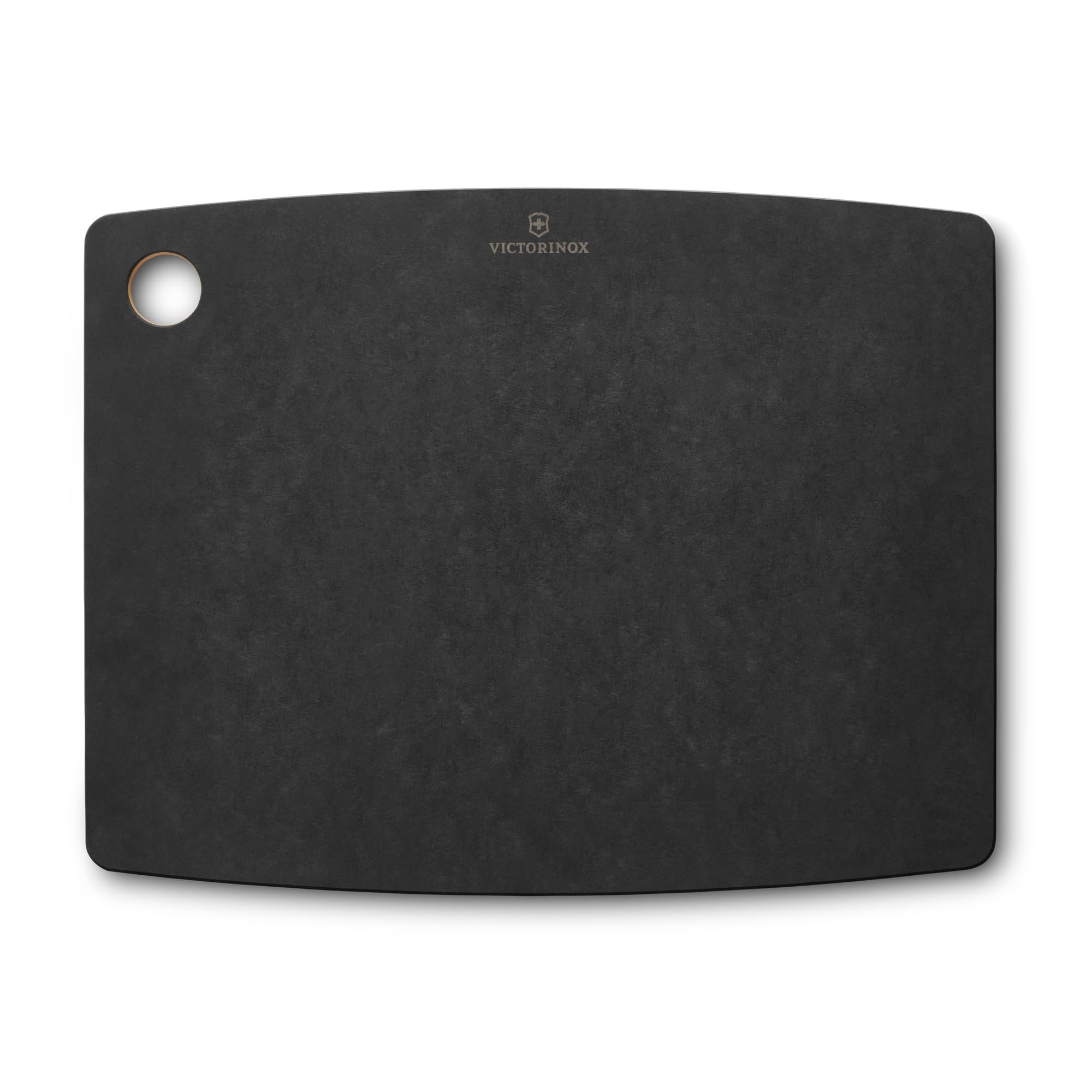 Victorinox Schneidebrett, Gourmet Serie, Cutting Board M 36.8 x, 28.6 x, 0.9, Saftrille, Klingenschonend, Spülmaschinengeeignet, Schwarz