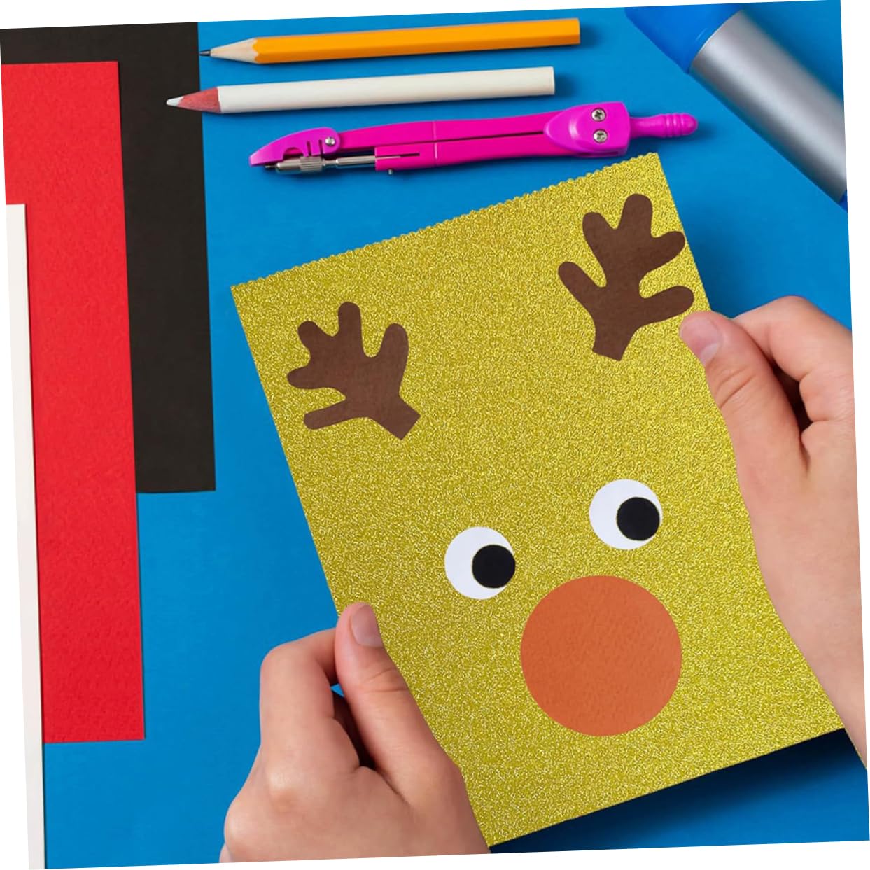 Cartoncino Glitterato A4 50 Pezzi in Glitter Paper per DIY