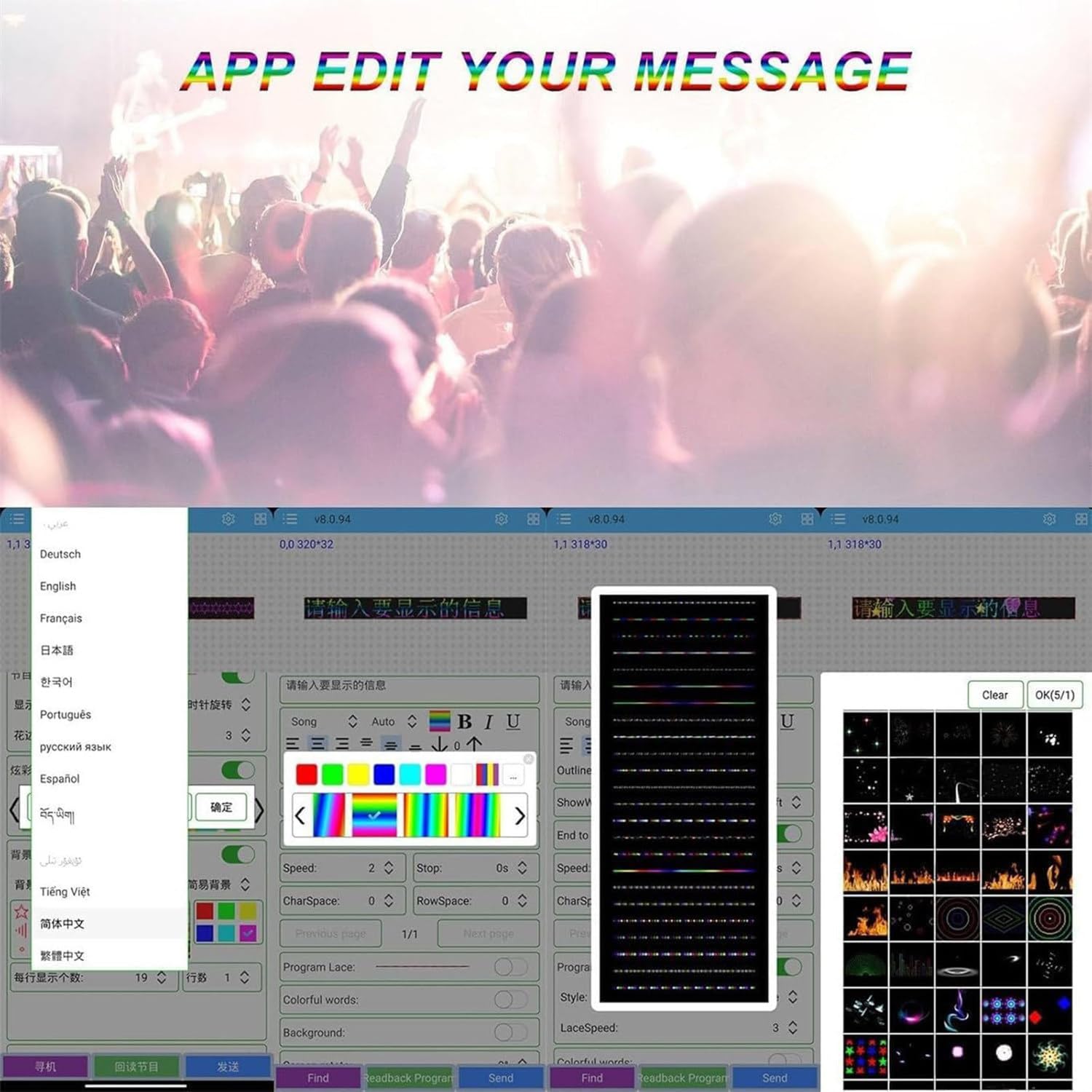 Espositore Bottiglie A Led Programmabile, Insegne Servizio Bottiglie Locali Notturni, Telecomando/App Modificare Il Messaggio Scorrevole, Per Locali Notturni, Feste Private,BigScreen