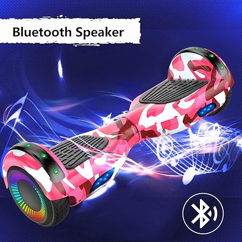 Miniatura 3 de LIEAGLE Hoverboard - Patineta autoequilibrante de 16.5 cm, 6.5 pulgadas, con ruedas Bluetooth, luces LED, para niños y adultos