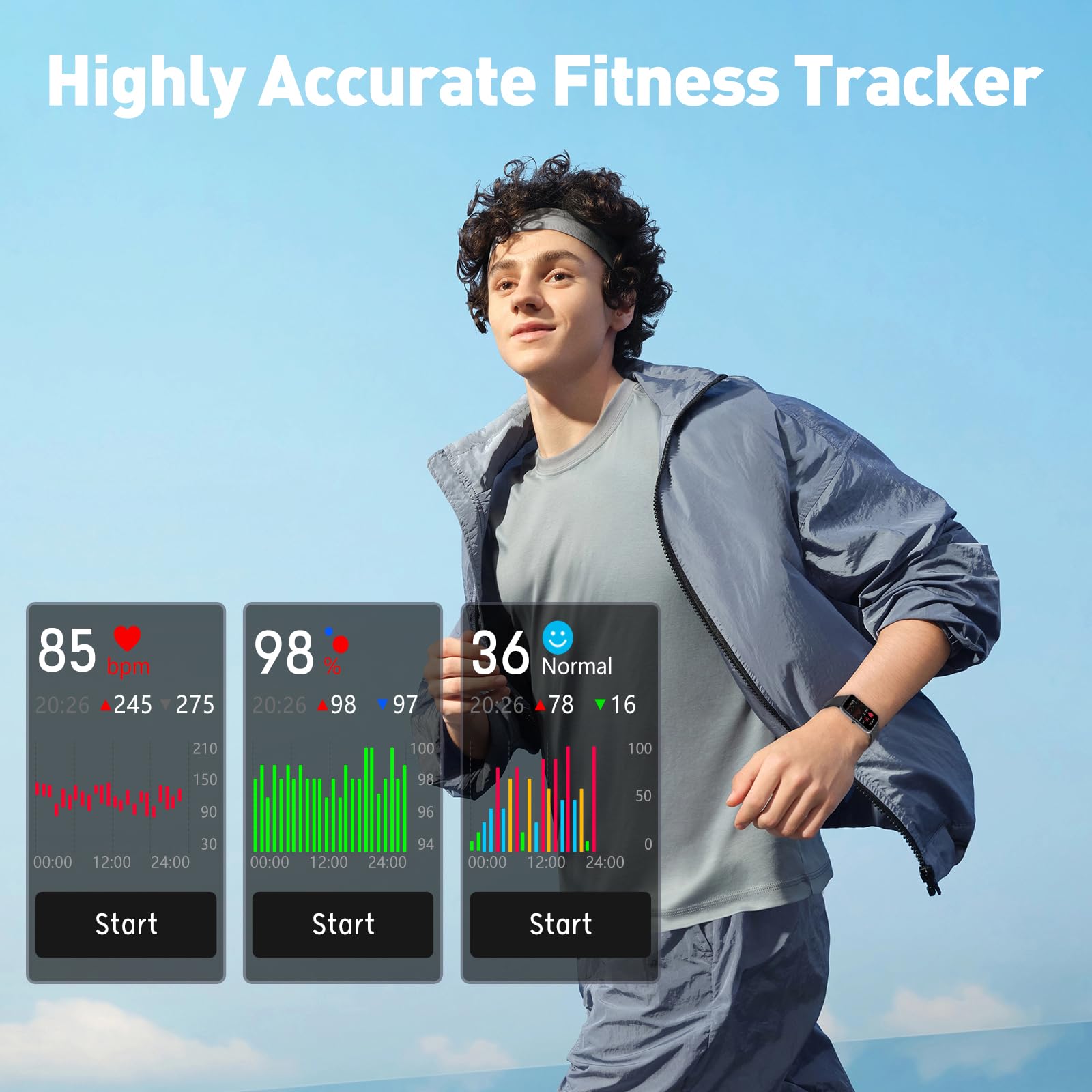Fitness Tracker (nero)