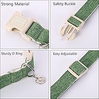 Vista 163 de DOGWONG Collar de perro de San Valentín, collar de perro con estampado de corazones para perros grandes, lindos collares de primavera, hembra