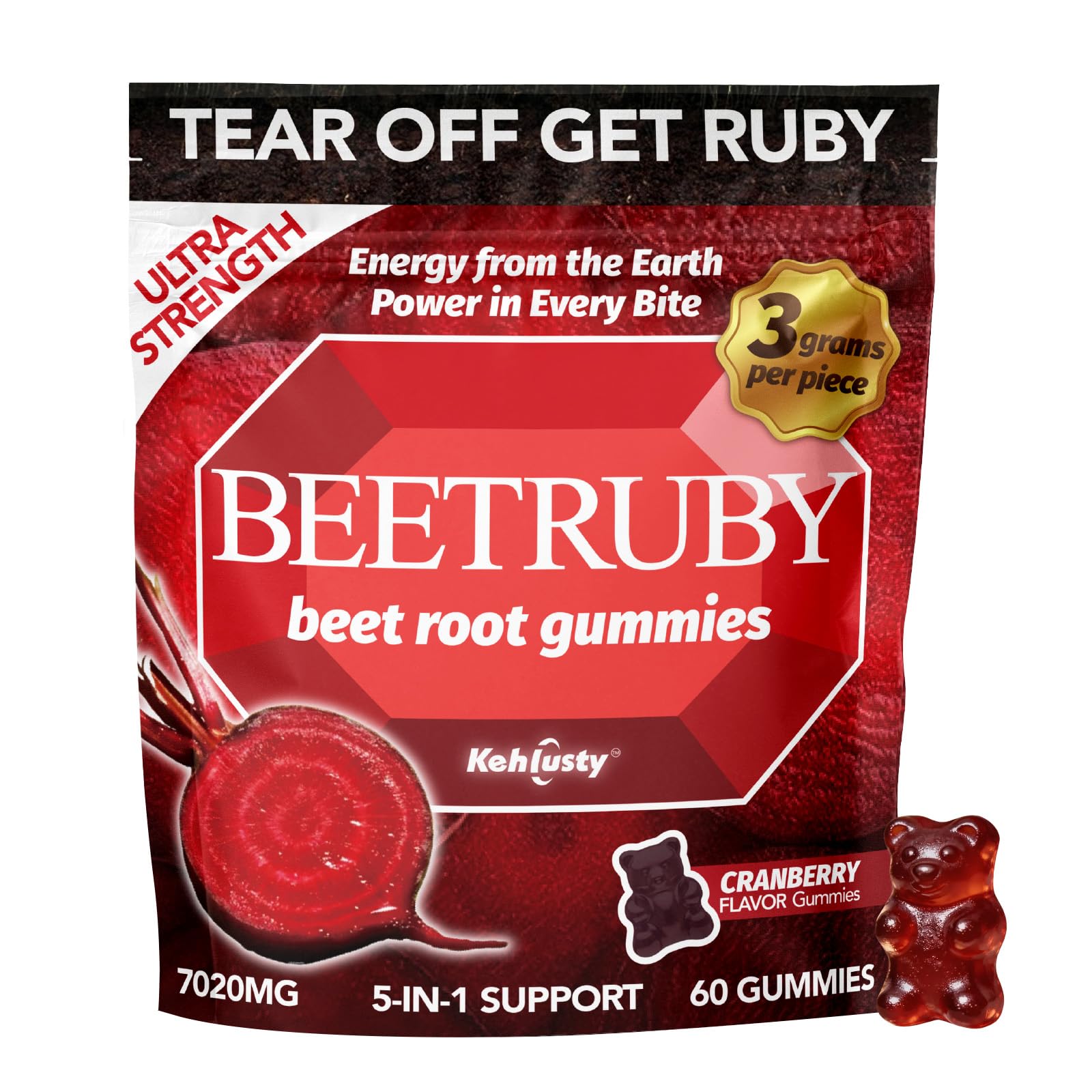 Nitric Oxide Beet Root Gummies, 60 ct