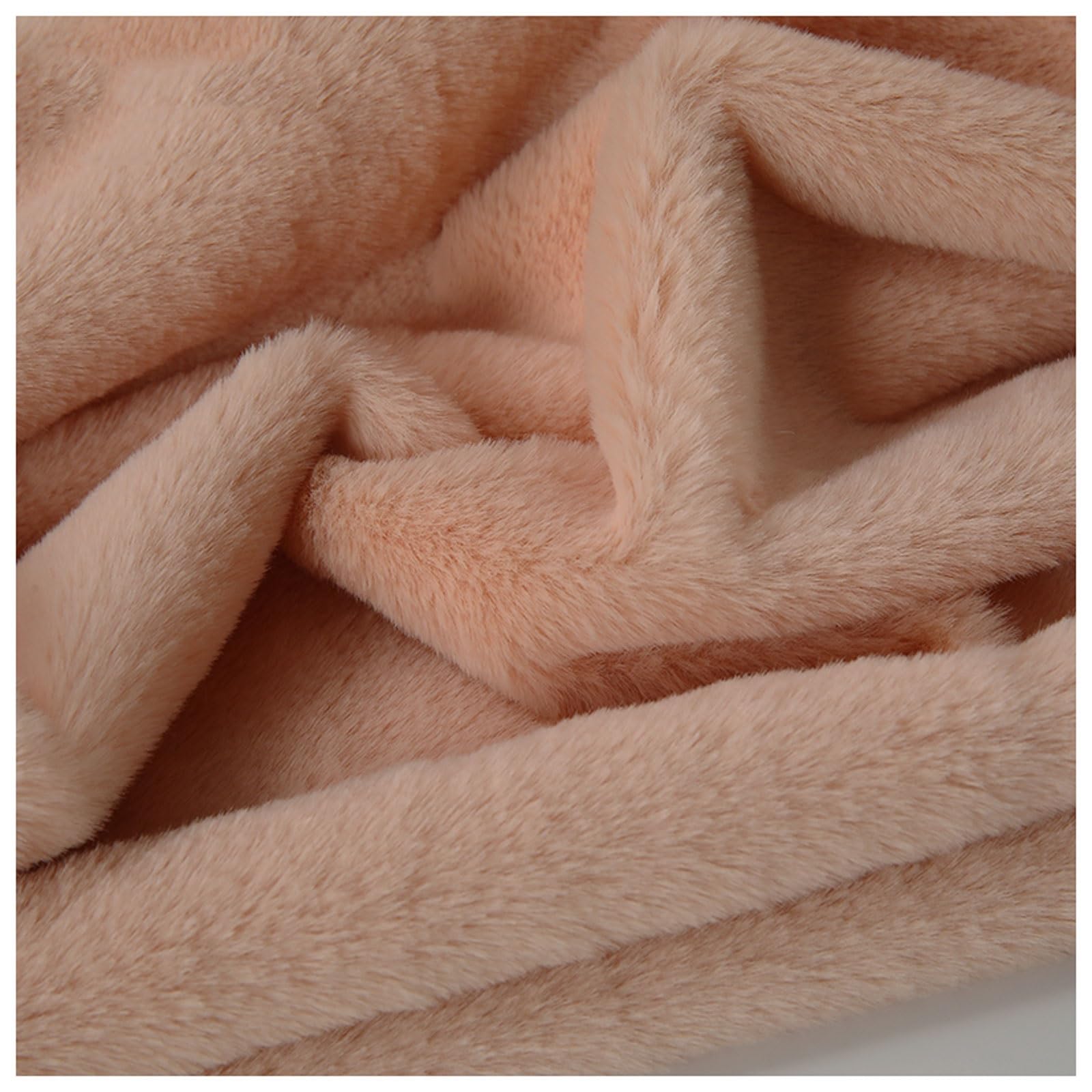 Short Pile Plain Fun Faux Fur Fabric Material, Soft Plush Faux Imitation Fur Material, for Costume, Cosplay, Art Crafts, Photography Backdrops, Home Decor, Toys, 50x160cm, 59 Colors (Color : Pink 7)