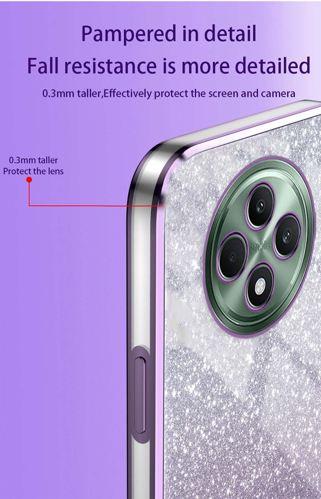 HAOYE Coque Pour Oppo Reno 13 (Reno13) 5G - Étui TPU Fin Avec