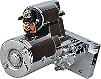 Vista 3 de DB Electrical SHI0015-C - Arrancador cromado compatible con/reemplazo para Chevy 305 350 454 Chrome Mini Super Torque Series St100