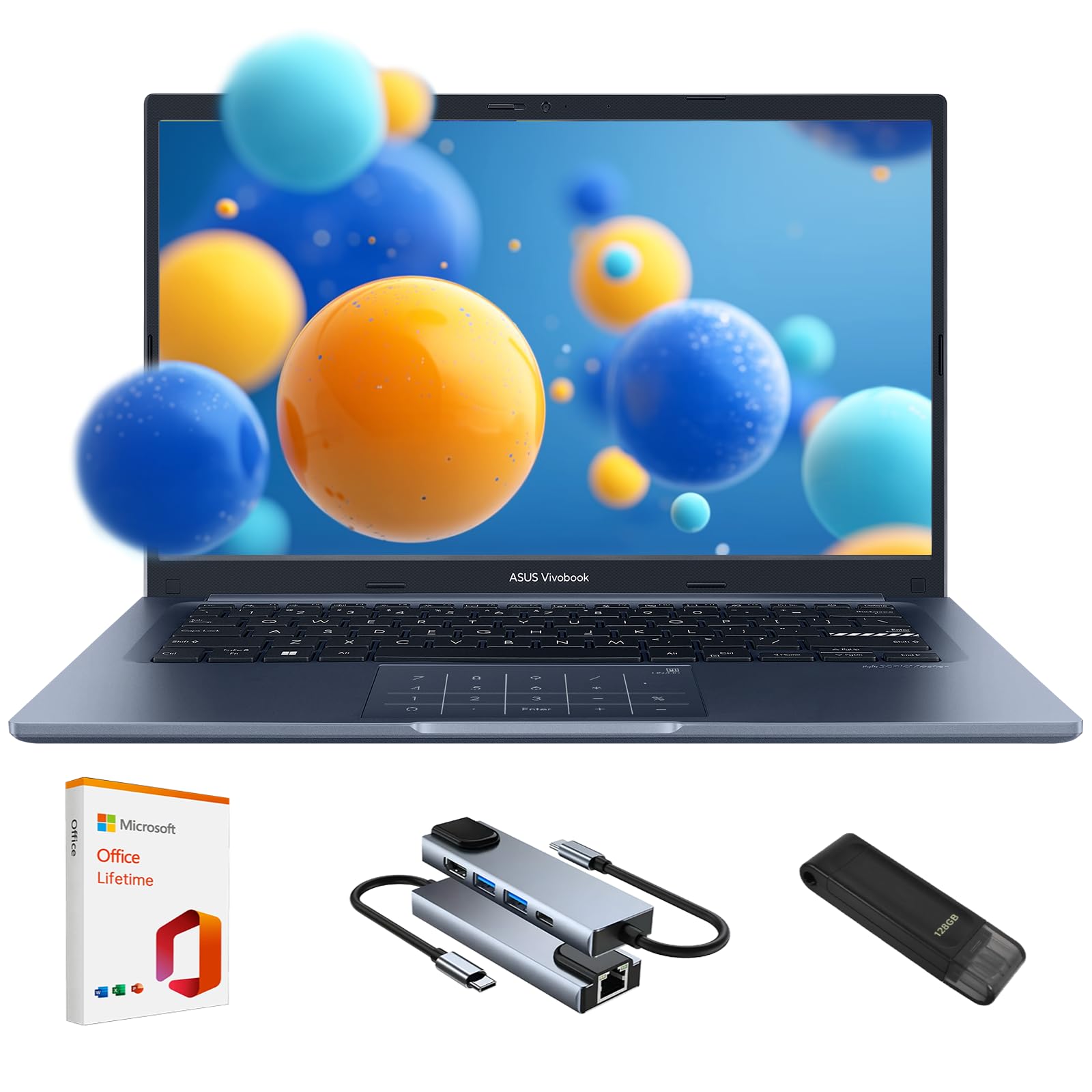 Asus Vivobook X413F – 14'' Intel I3 10e Gen, SSD NVMe, RAM 8 Go – Bon état