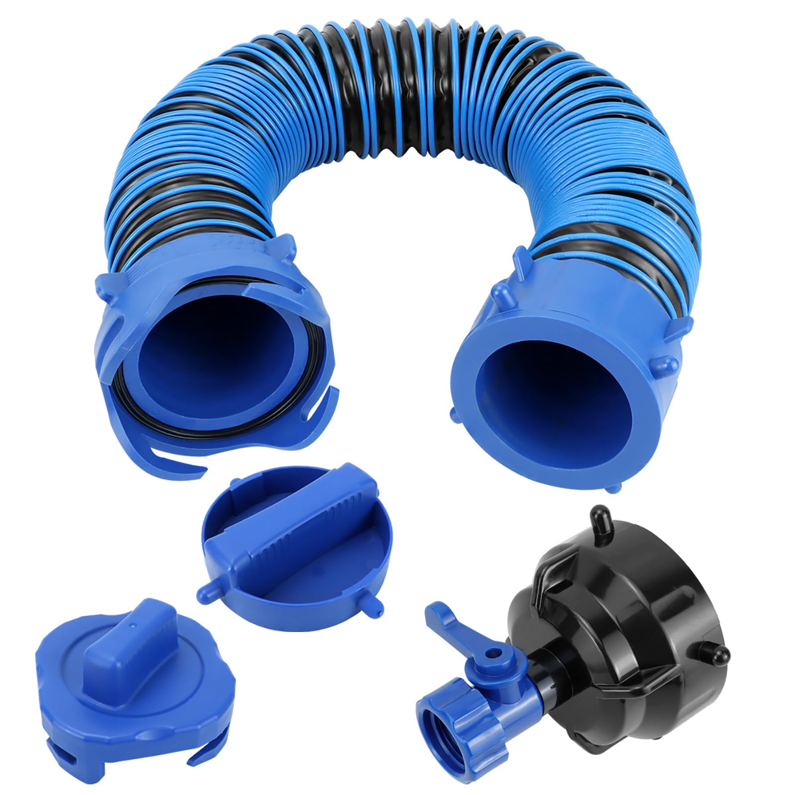 Laikoutd Hoses With Cleaner Duty Campers Waste Water Drainage Hose 3Ft Length Construction Sewer Set Leakproof For Waste