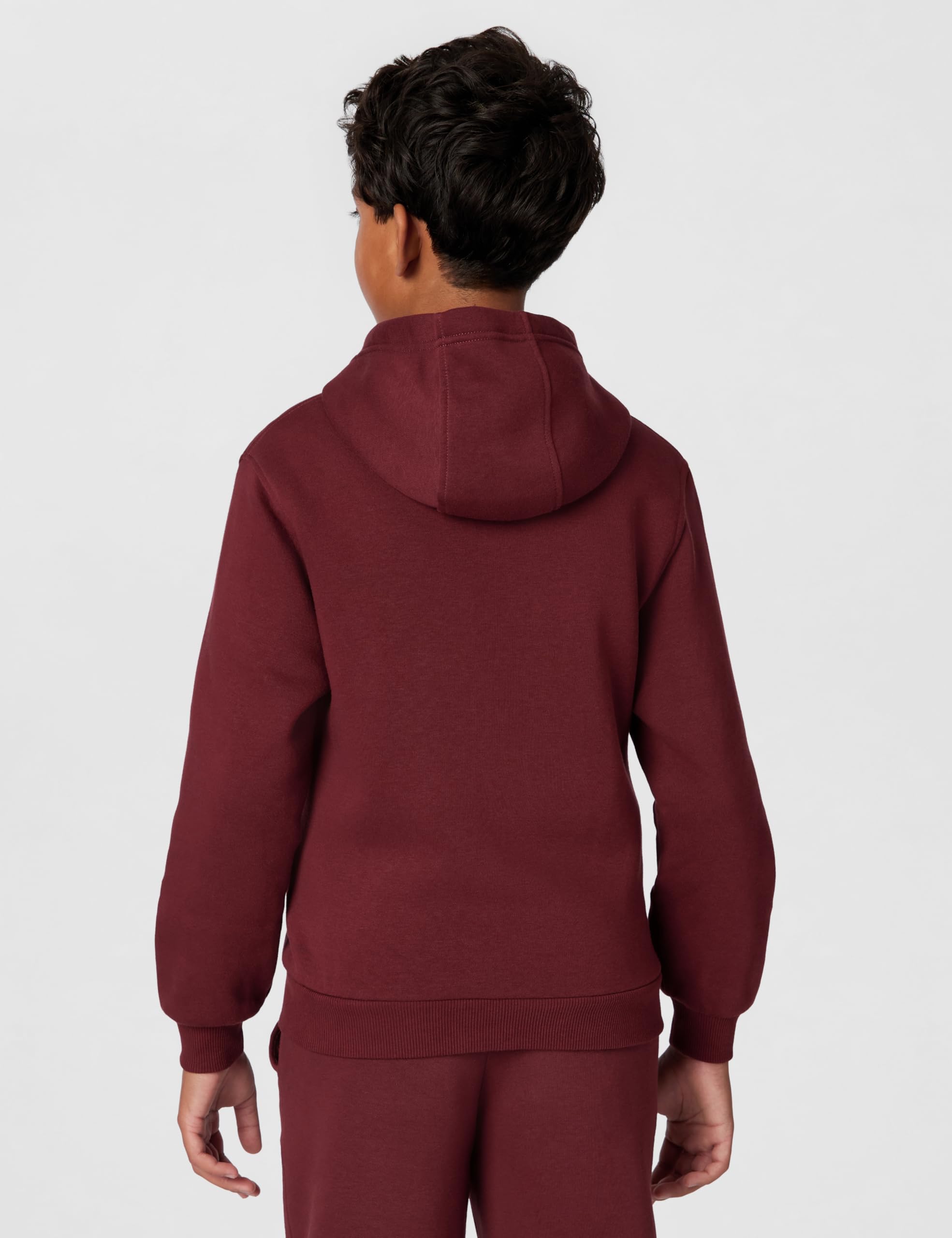 NIKE Sudadera de Niños con Capucha y Cremallera Club Fleece Burdeos