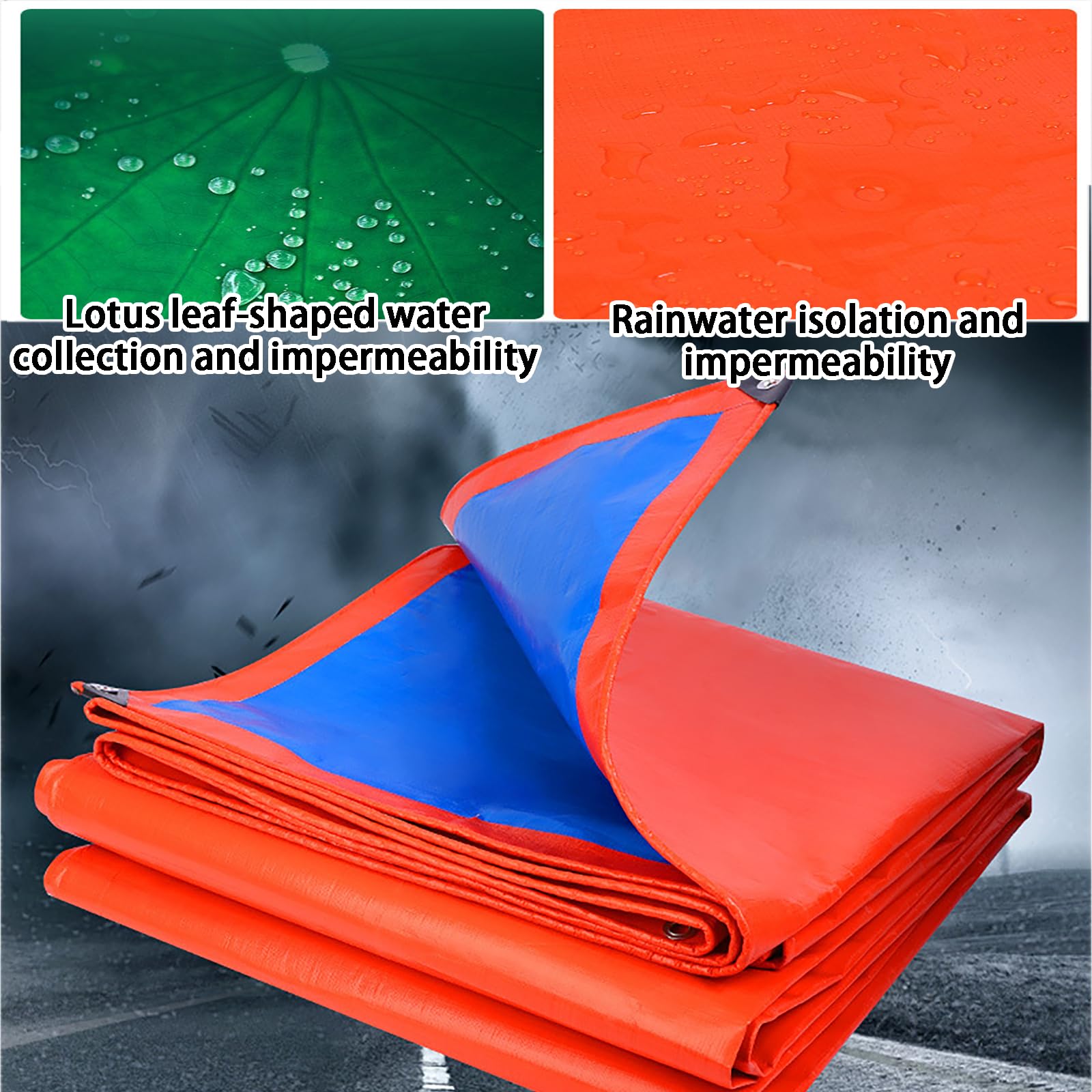Lona resistente de 140 g/m² y 200 g/m², multiuso, de polietileno, con ojales reforzados, para muebles y caravanas, para camping, 3 x 9 m, 140 g