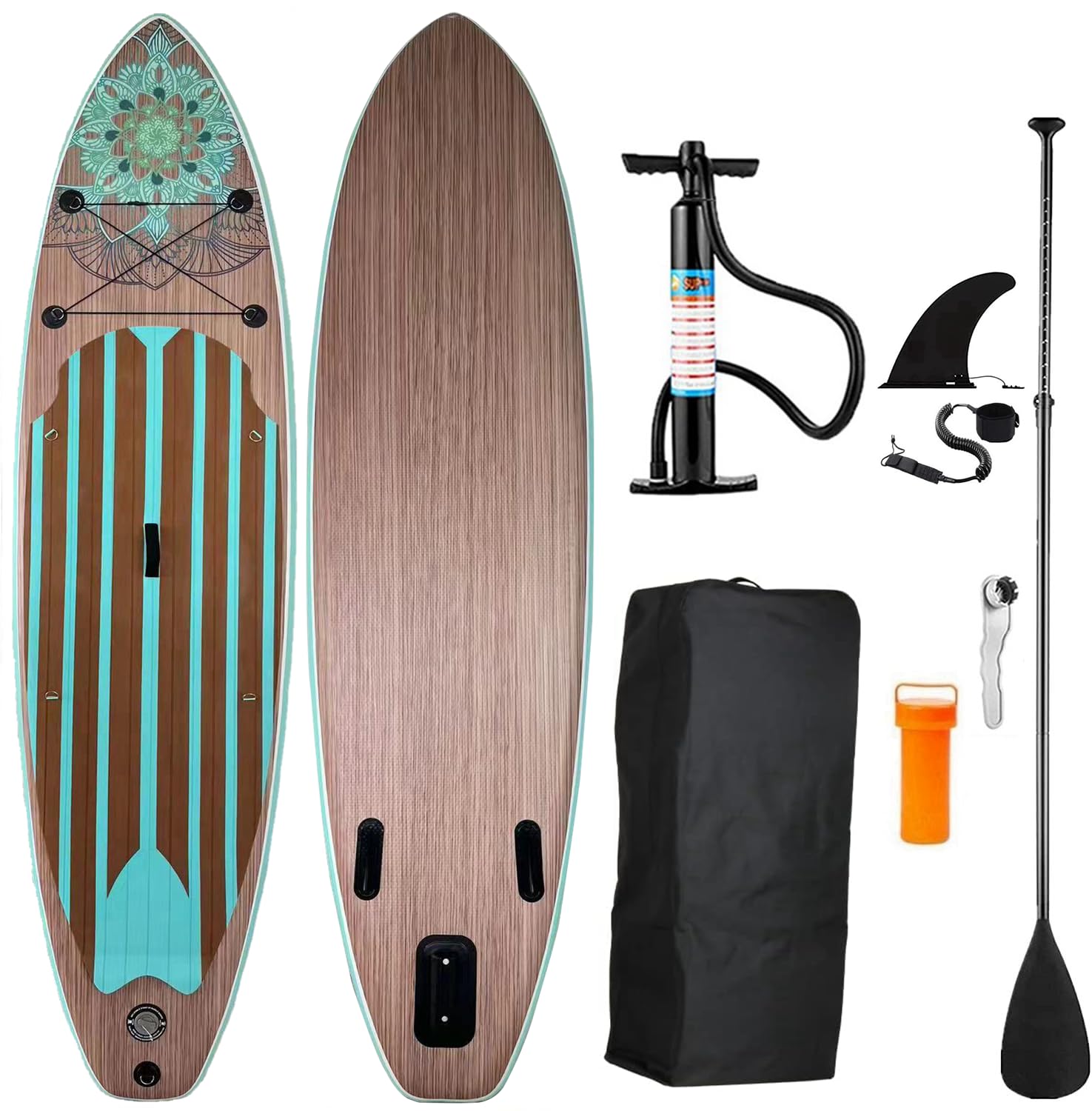 MEKETUM Stand Up Paddle Board Sup - Tabla de Paddle Completa Accesorios inflables Remo Ajustable