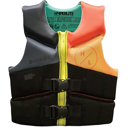 HyperLite Elite Kids Life Jacket, US Coast Guard Approved, Great for Any Water Sports Activity Including Boating, Paddle & Swimming