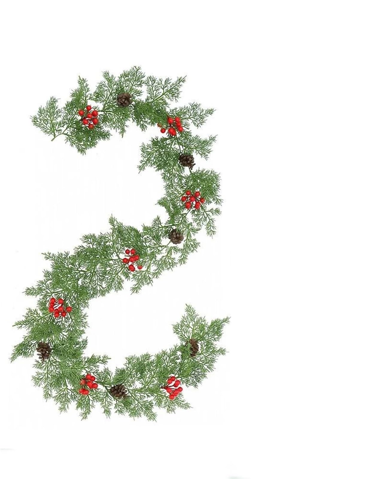 Guirlande de Fleurs artificielles, Guirlande décorative de 2 m, Plantes artificielles décoratives, Ornement de cheminée de Jardin de Mariage for la décoration(Style C)