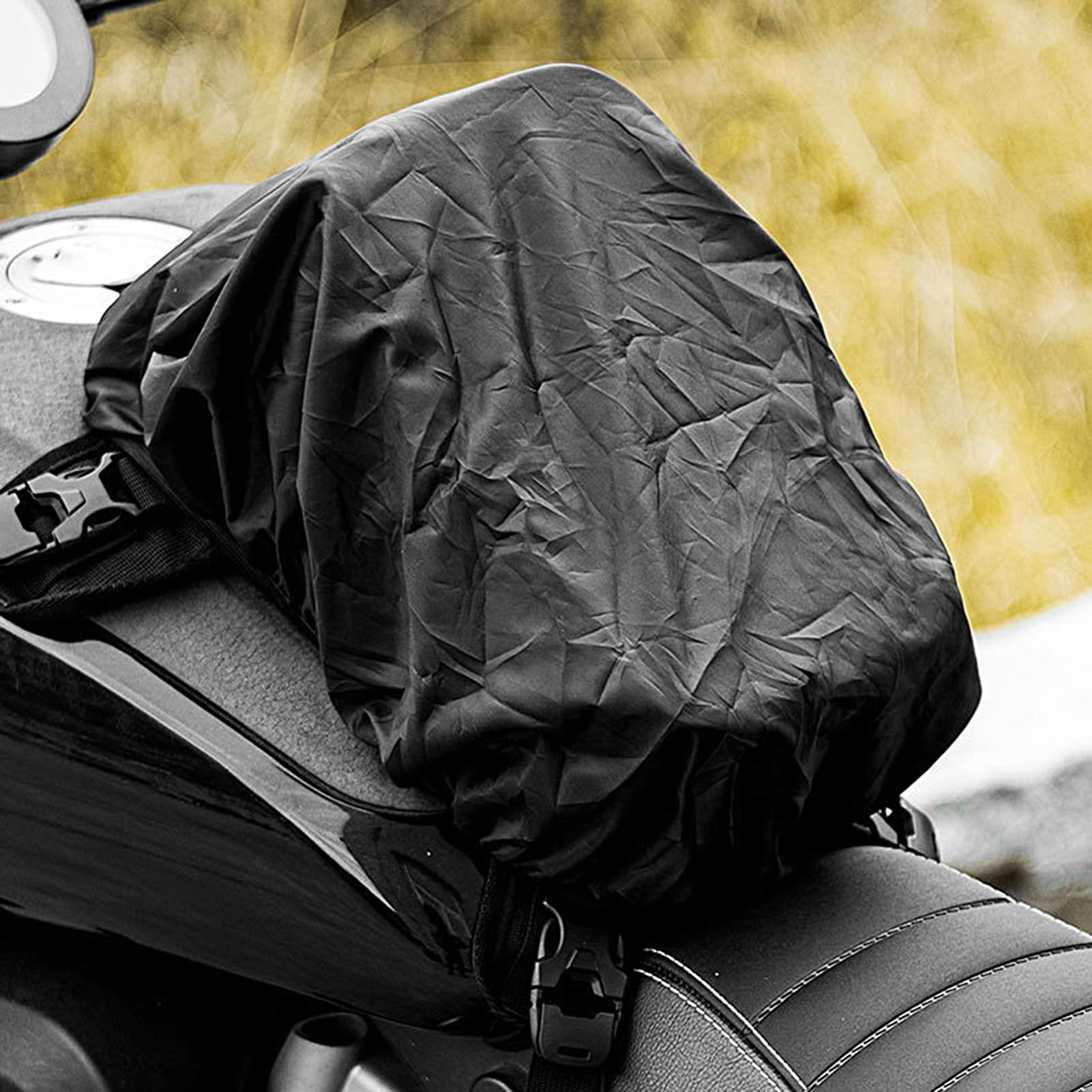 Generisch Zaino da serbatoio da moto da 5 l, borsa a tracolla antiscivolo con riflettente e elastica, pratico per moto, bicicletta, escursionismo, fitness, viaggi per uomini e donne