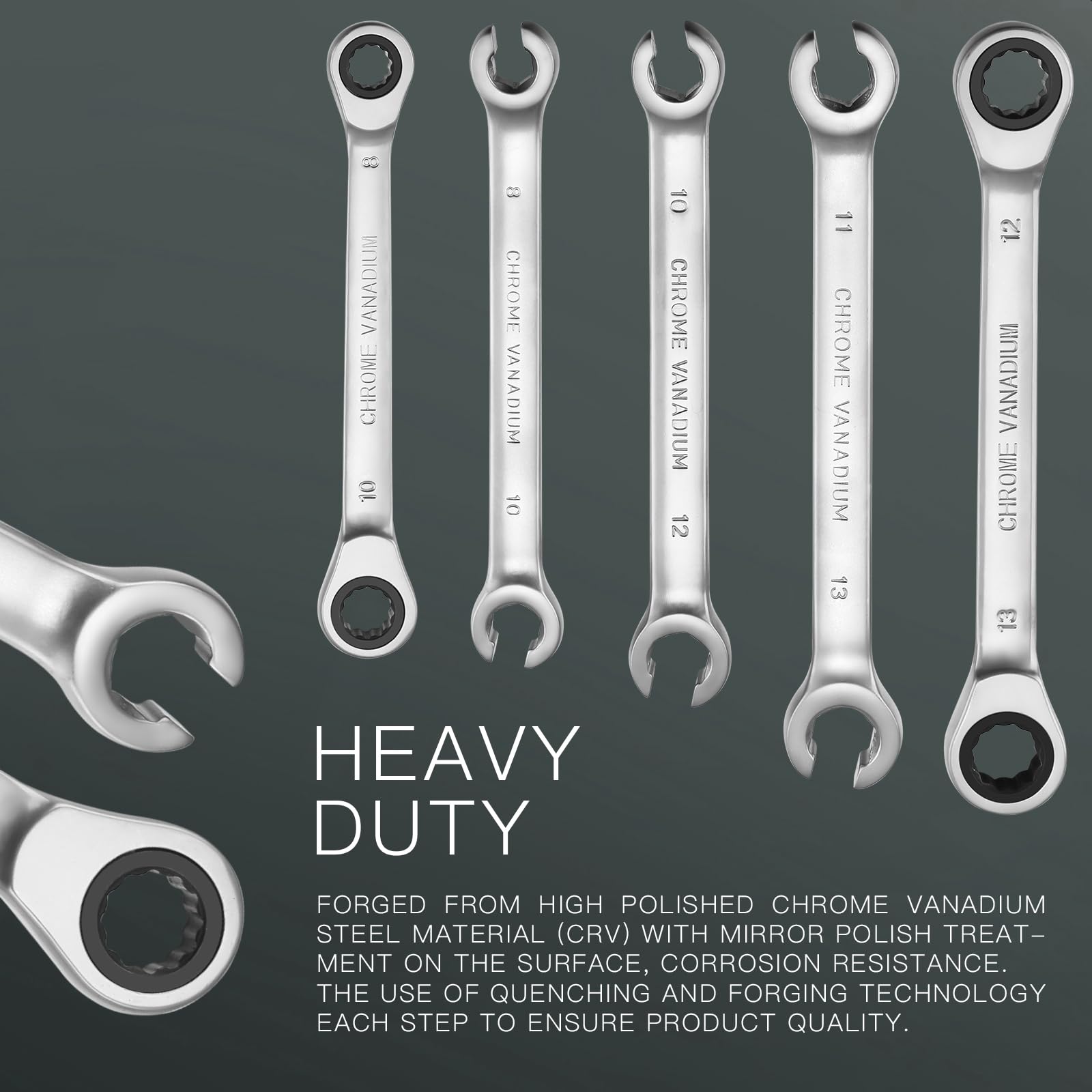 STANEW Set di chiavi a bussola Set di utensili da 131 pezzi, Cricchetto 1/4" e 1/2", chiavi a cricchetto doppie con estremità aperta, CR-V, Kit di Attrezzi Meccanici per Auto