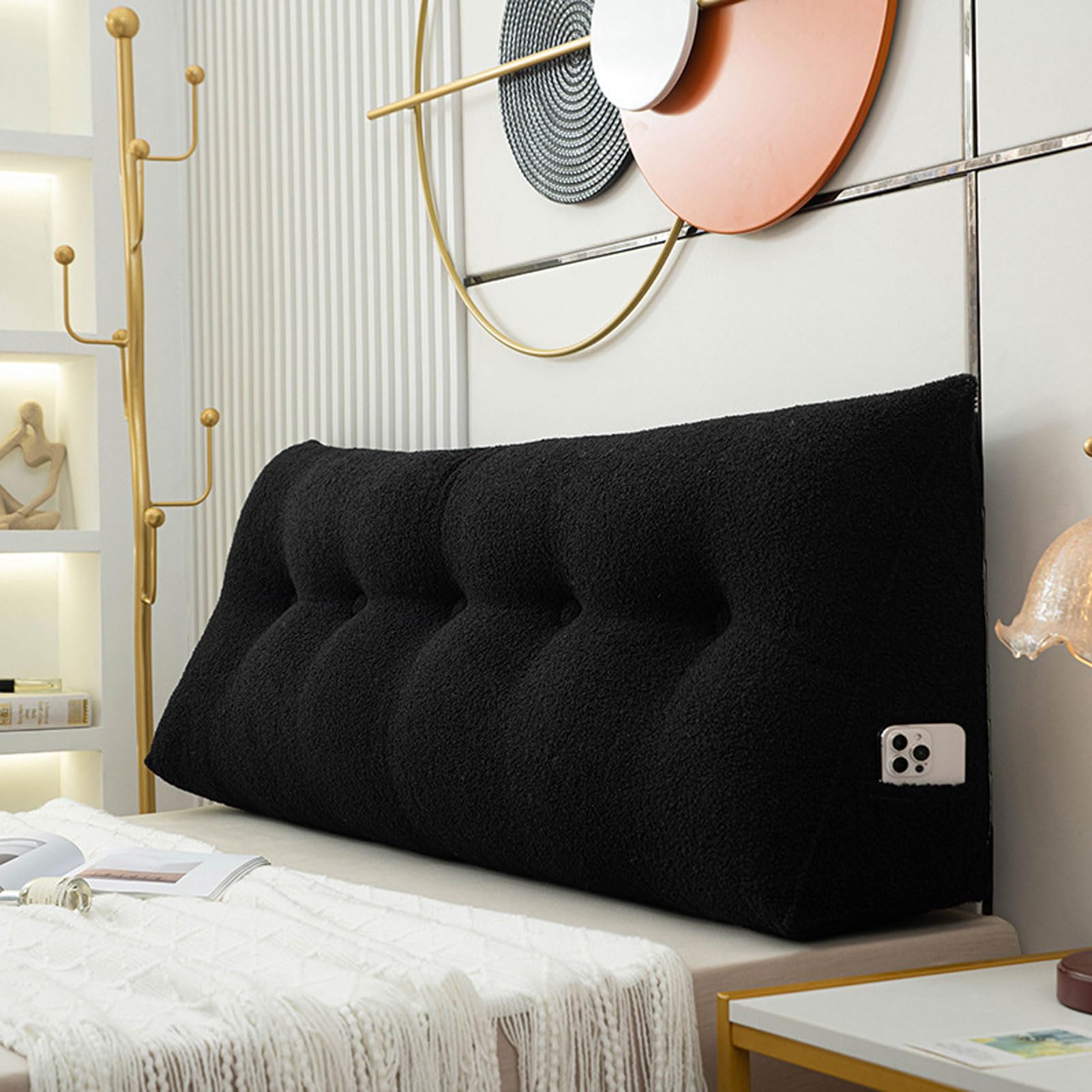 Lesekissen – bequemer dreieckiger Kissen-Keil für Rückenlehne, ideal zum Sitzen, Entspannen und Faulenzen