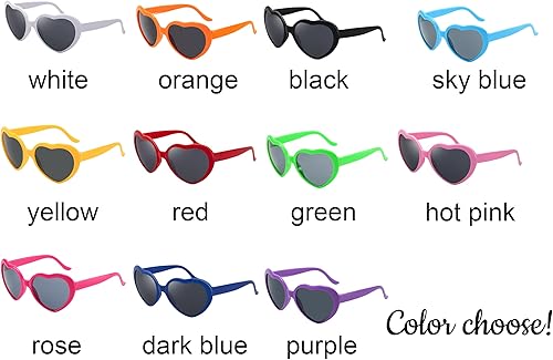 Miniatura 4 de Gafas de sol personalizadas en forma de corazón a granel personalizadas para boda, cumpleaños, Navidad, despedida de soltera regalos