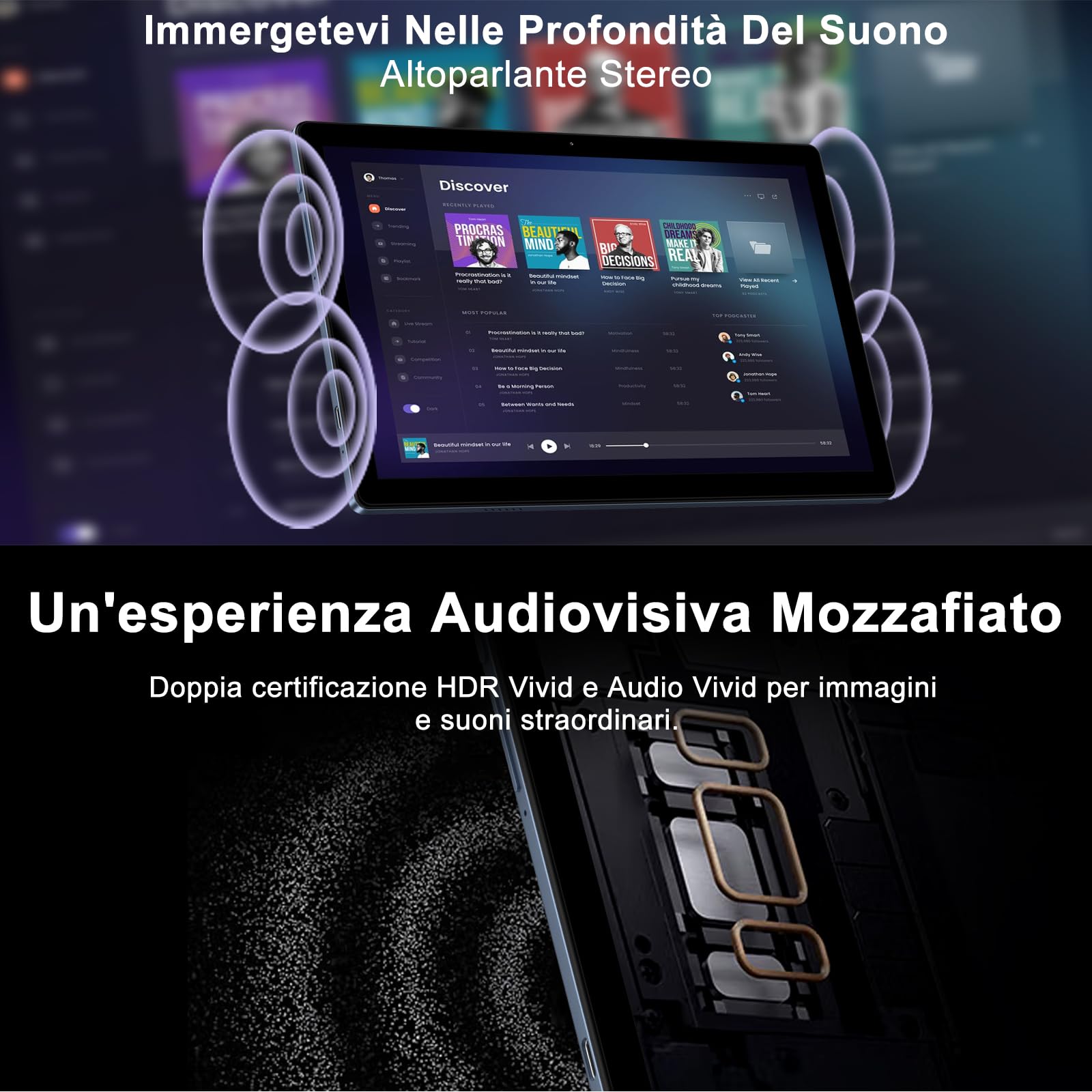 Tablet Android, 12GB RAM, 128GB ROM (expandable up to 1TB), 8000mAh, Widevine L1, BT5.0, with Mouse,Protective cover - Gray