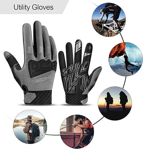 Miniatura 7 de INBIKE MTB BMX ATV - Guantes de ciclismo para carrera de motocross, bicicleta de montaña, DH
