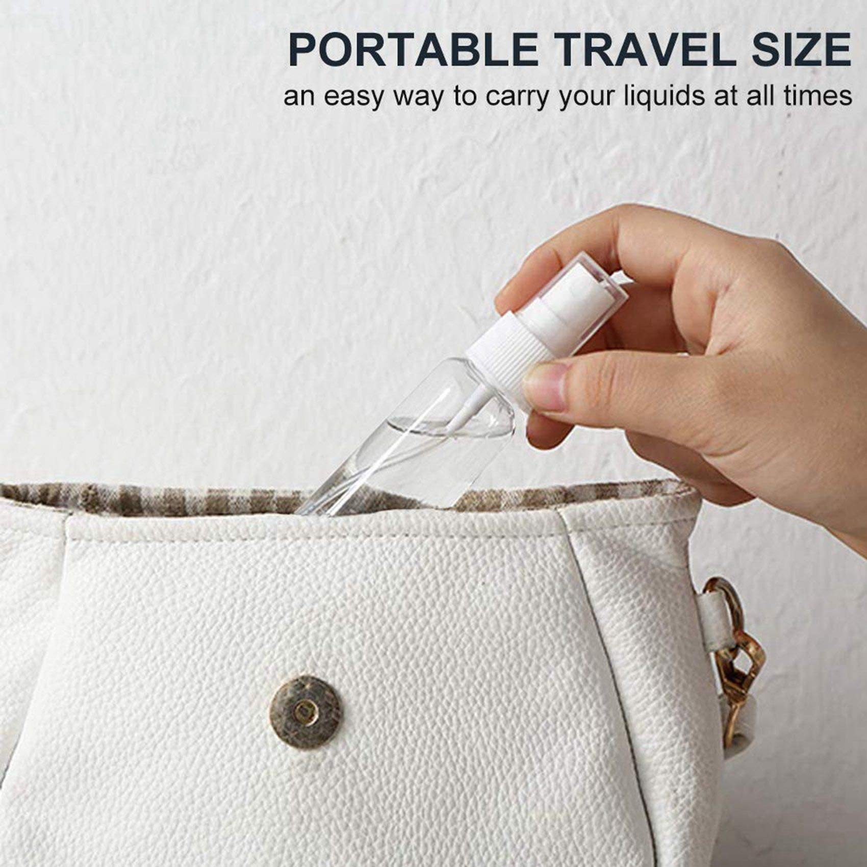 216 x 30 ml, 1 oz mini bottiglie a nebbia fine bottiglie ricaricabili piccole bottiglie da viaggio in plastica trasparente vuota