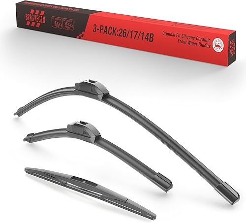 3 limpiaparabrisas de silicona de 26 pulgadas, 17 pulgadas, 14 pulgadas, repuesto para Subaru Forester 2018-2012 Outback 2019 2018 2017 2015 y más