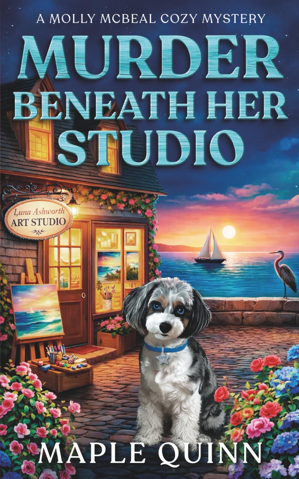 Murder Beneath Her Studio: A Completely Absorbing Coastal Town Cozy Mystery (A Molly McBeal Cozy Mystery)
