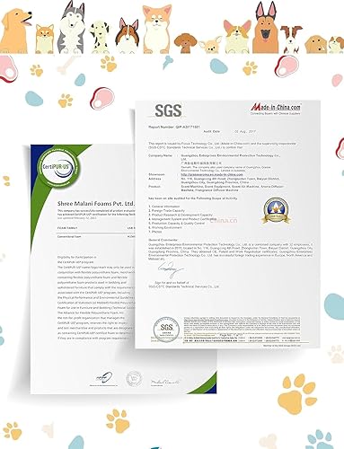 Miniatura 7 de Sytopia Cama ortopédica para perros grandes, cama extra grande de 42 pulgadas, funda extraíble impermeable, lavable, parte inferior antideslizante,