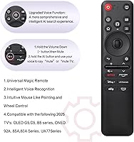 Vista 5 de Replacement for LG MR25GA Magic Remote AKB76046602, Voice Control & Pointer Remote Compatible with LG TVs 2025 OLED G5/C5/B5 QNED 92A/85A/80A UA77