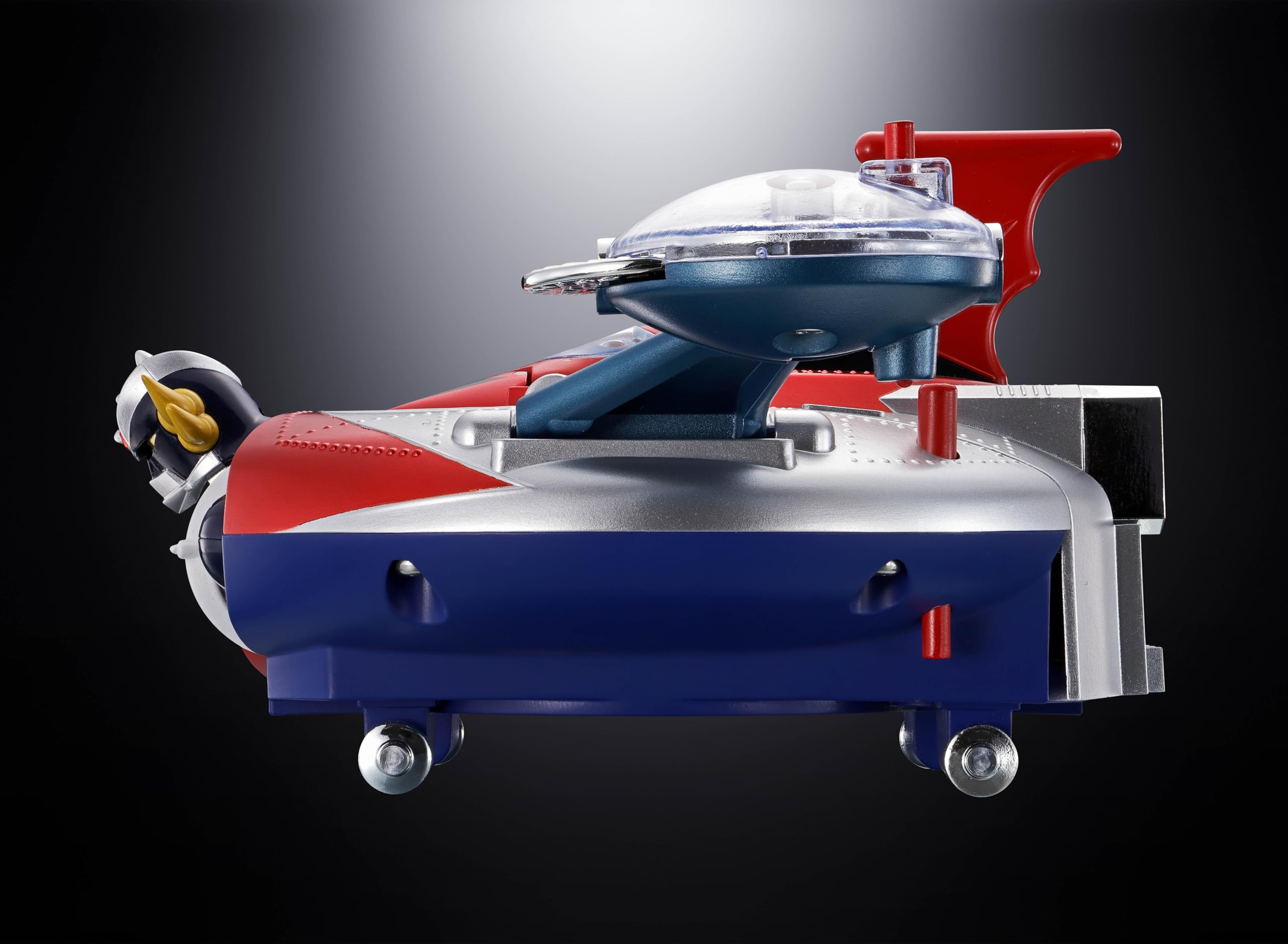 TAMASHII NATIONS Chogokin UFO Robo Glendazer Deluxe Glendizer & UFO Spazer, circa 135 e 120 mm, figura di azione pre-verniciata in ABS e PE