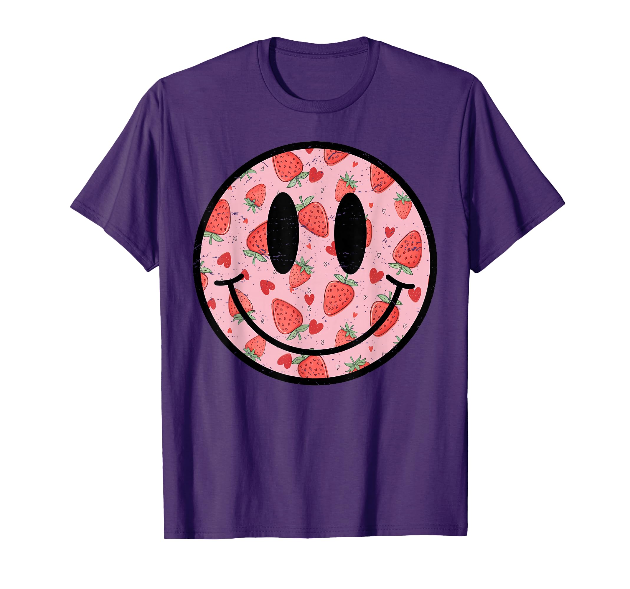 Strawberry Smile Face Farmer Strawberries Lover Berry Fruits T-Shirt