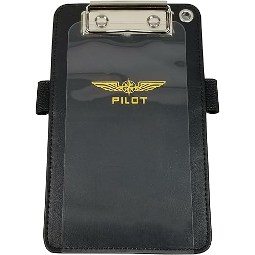 Kneeboard for Pilots - Professionals, Students, Helicopter, Glider Pilots, General Aviation - Compact Size and Soft Corners for Comfort in the Cockpit