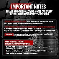 Vista 4 de 40700-JA01B - Sensor de sistema de monitoreo de presión de neumáticos compatible con Nissan Altima Frontier Versa Infiniti Q45 QX4 QX56, sensor TPMS