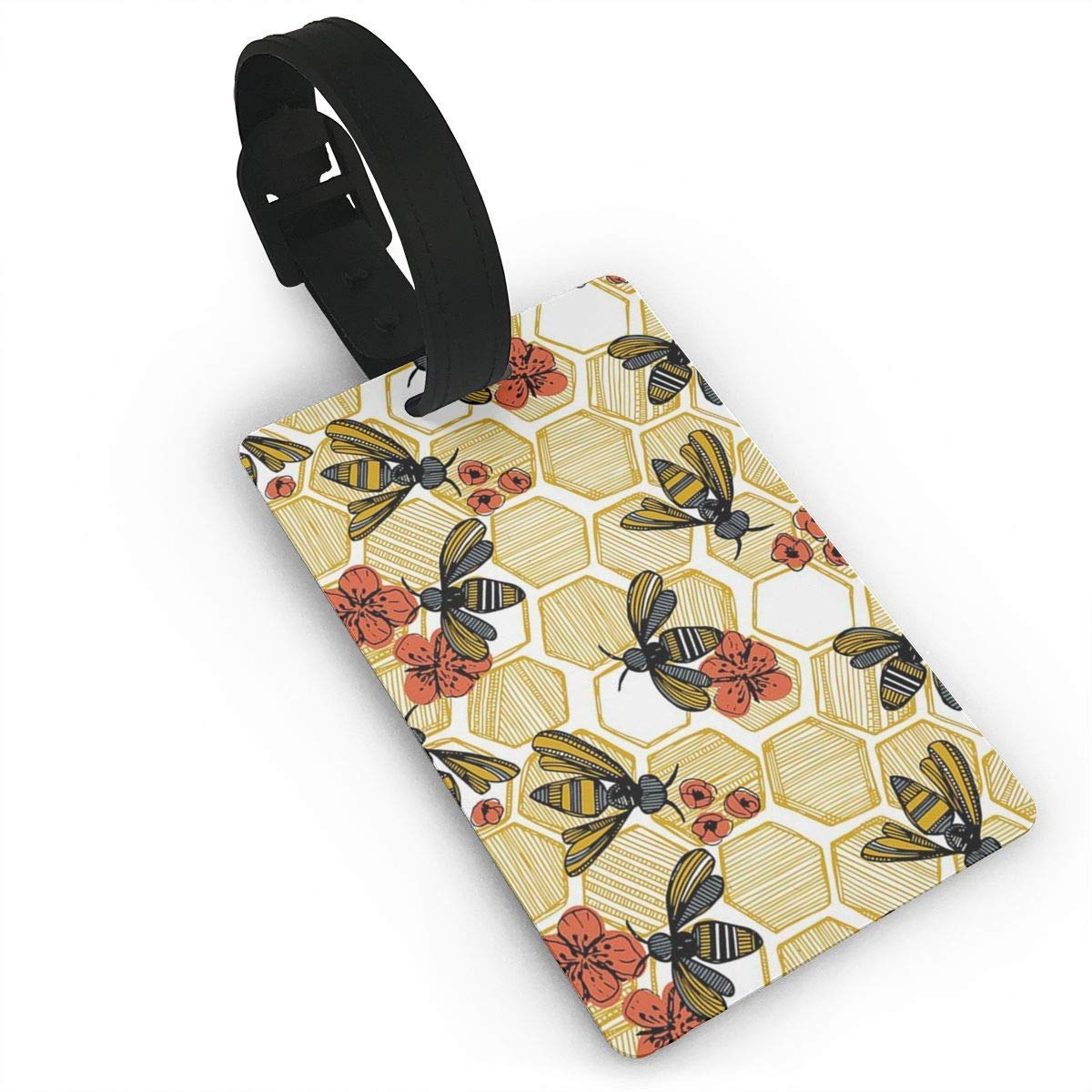 Buy Luggage tag with ID Card Identity Card and Bees Plastic