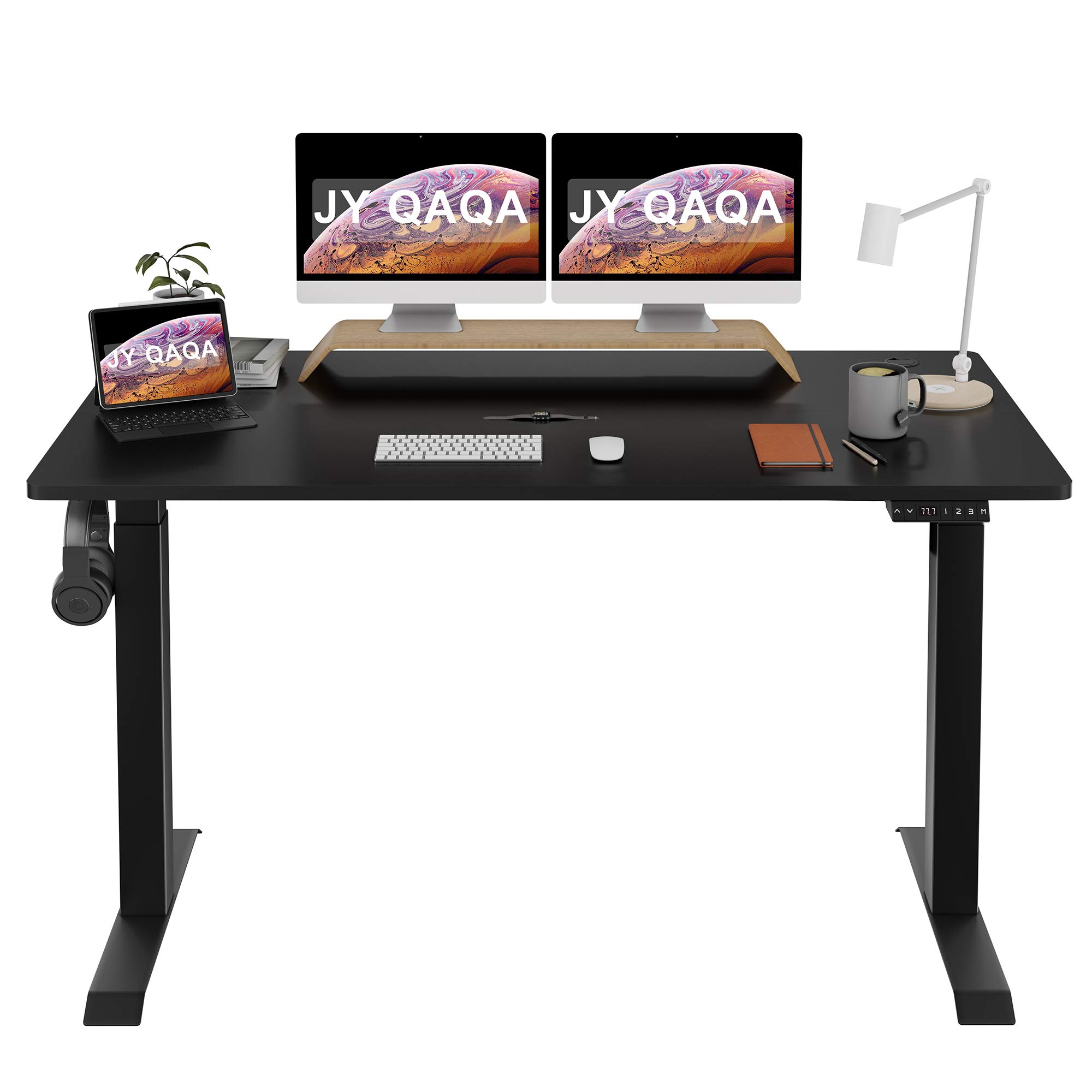 Buy JY QAQA Ergonomic Height Adjustable Computer Desk 63x24 Inches PC