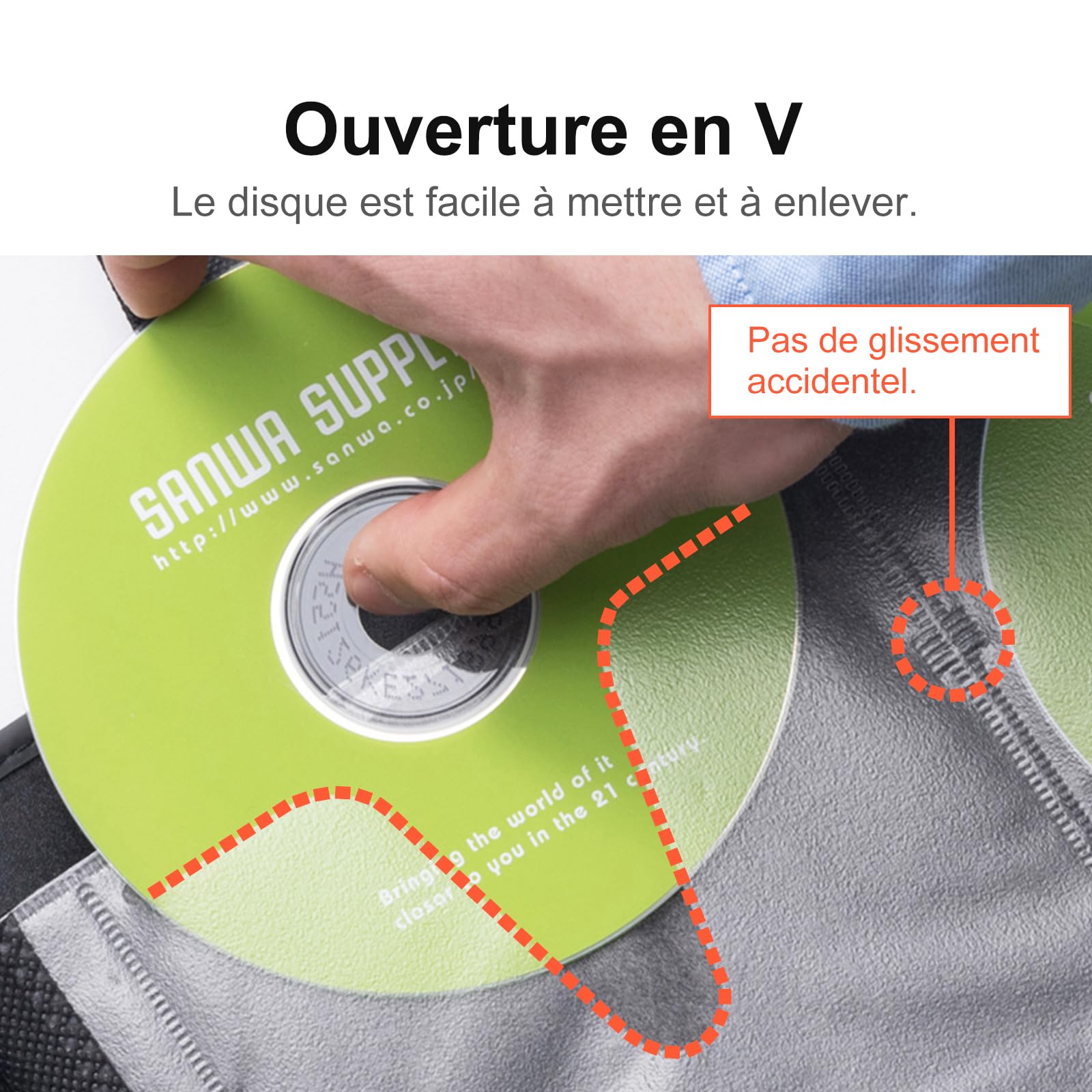 SANWA Pochette CD/DVD 512 Disques, Boîtier de Rangement Rigide avec Fermeture Éclair et Poignée, Étui Portable pour VCD, Blu-Ray, Films, Musique – Maison, Bureau, Voiture, Noir