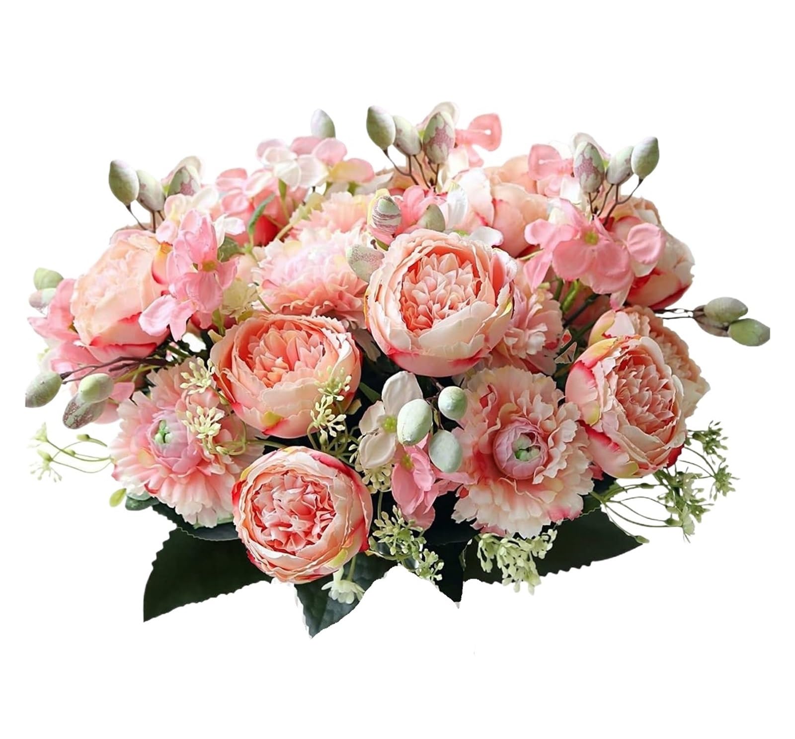 Flores artificiales jarrones hogar jardin decoracion bodas ramos falsos diy