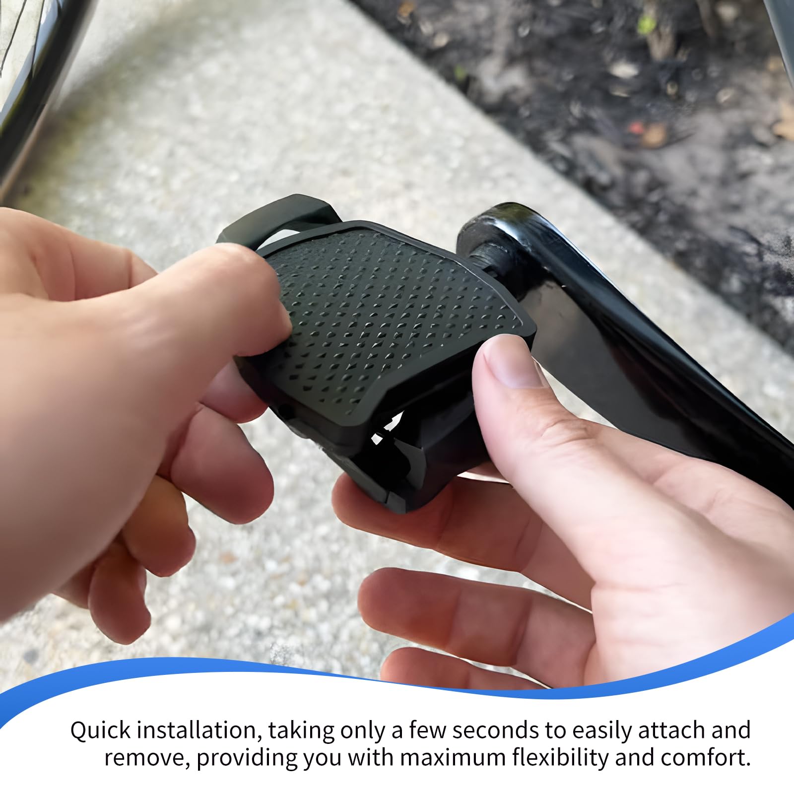 Pedali Pedali per Shimano SPD-SL – Pedali a scatto per bici da strada, adattatore PP compatibile con Shimano SPD SL, pedali a scatto, cambio bici da strada, accessori per pedali leggeri in nylon per