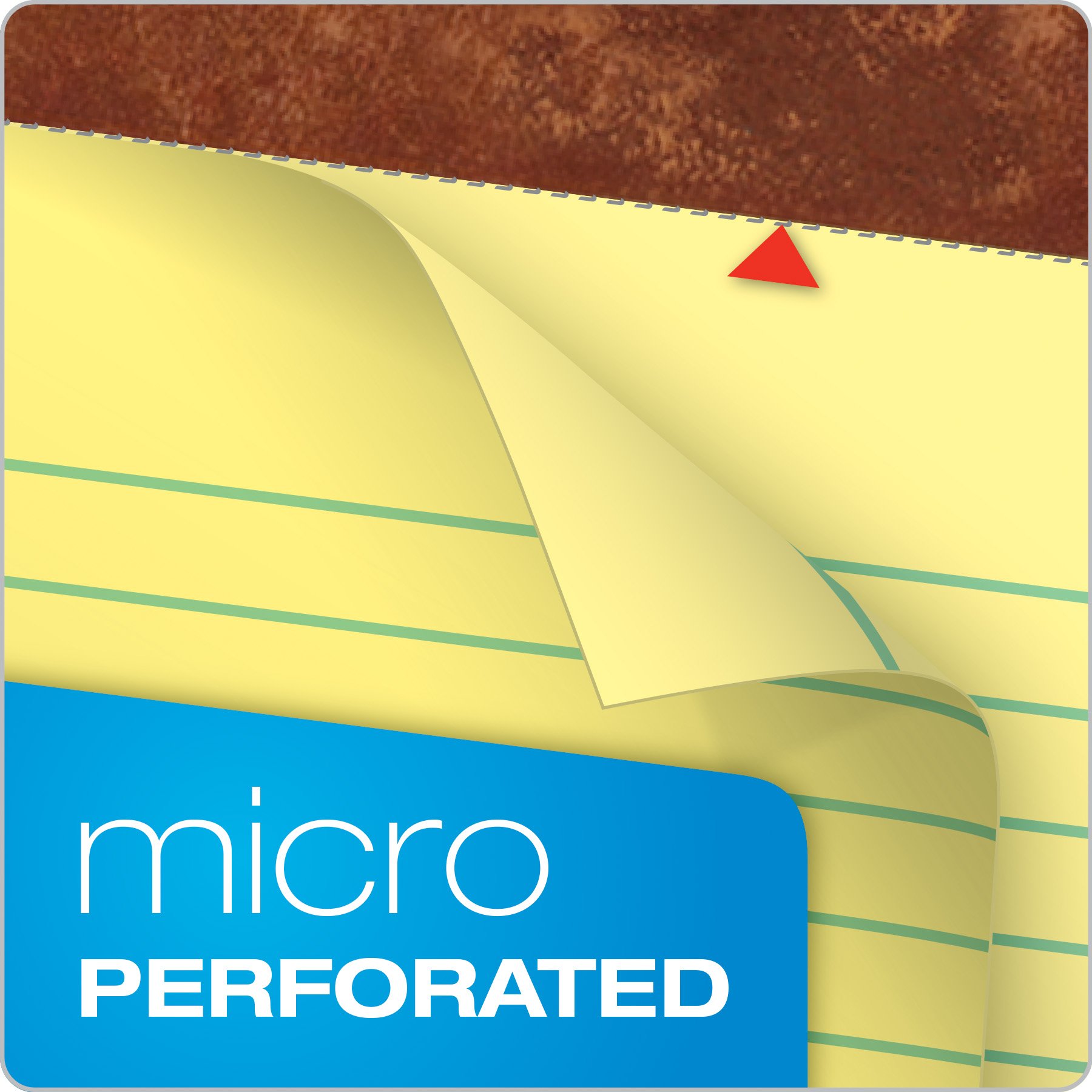 TOPS The Legal Pad Legal Pad, 5 x 8 Inches, Perforated, Canary, Narrow Rule, 50 Sheets per Pad, 5 Pads per Pack (75017)