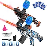 Vista 12 de Lanzador eléctrico de bolas de gel, lanzador automático de bolas de salpicaduras de alta velocidad con más de 60000 y gafas, juguetes de bolas