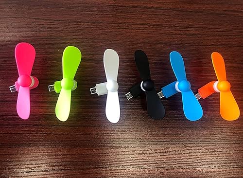 Miniatura 3 de Mini ventilador de teléfono celular, ventilador 2 en 1 compatible con iPhone, iPad, teléfono inteligente Android, tableta, colorido y potente,