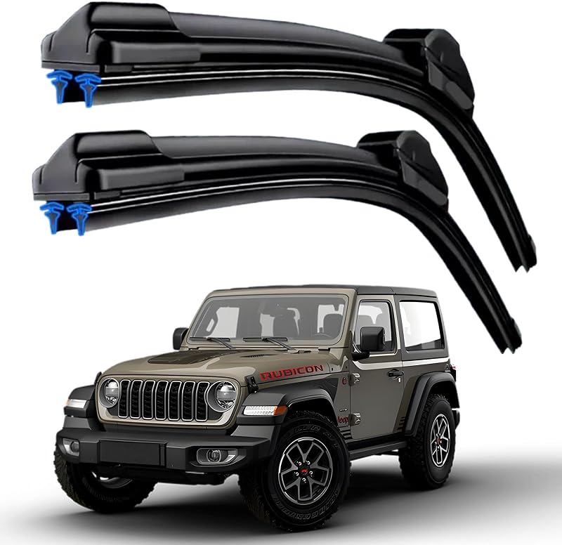 Palhetas do limpador de para-brisa HIDOFILT para Jeep Wrangler e Gladiator 16" + 16" – Par